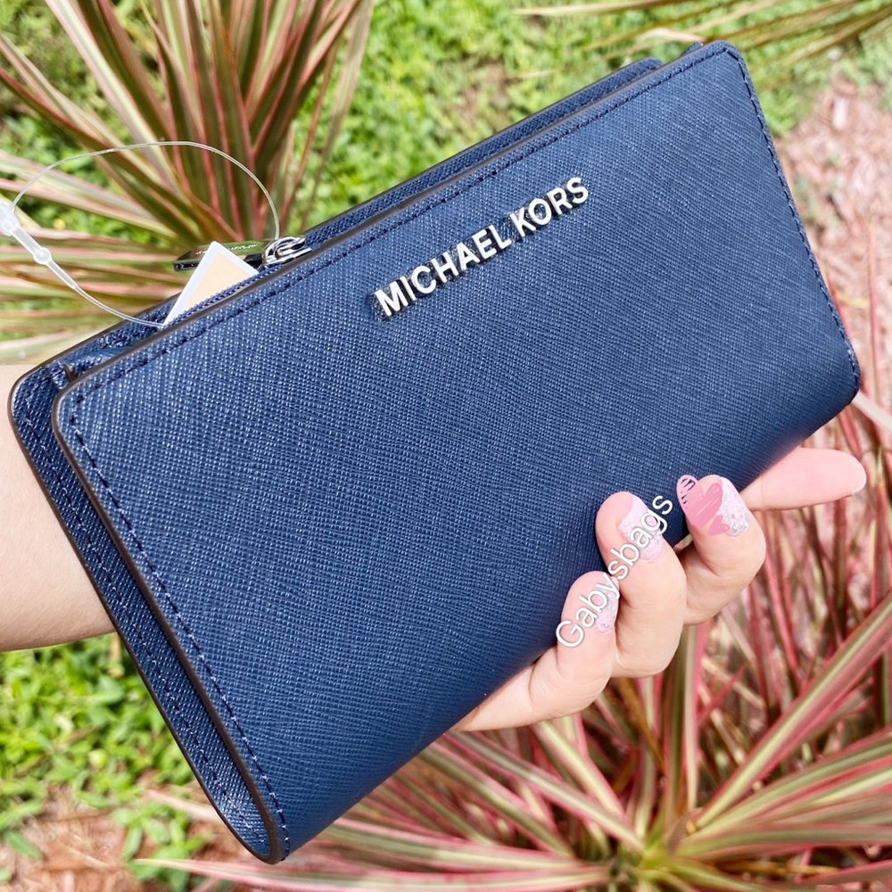 Michael Kors Jet set wallet navy - Picture 5 of 7